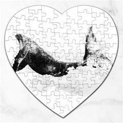 Blue Whale Dream Jigsaw Puzzle (heart) by goljakoff