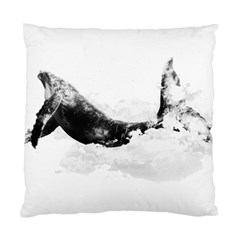 Blue whale dream Standard Cushion Case (Two Sides)