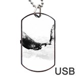 Blue whale dream Dog Tag USB Flash (One Side) Front