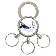 Blue Whale Dream 3-ring Key Chain by goljakoff