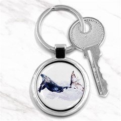 Blue Whale Dream Key Chain (round) by goljakoff