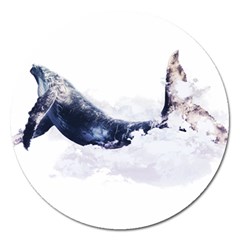 Blue Whale Dream Magnet 5  (round) by goljakoff