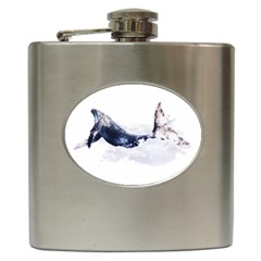 Blue Whale Dream Hip Flask (6 Oz) by goljakoff