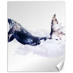 Blue Whale Dream Canvas 16  X 20  by goljakoff