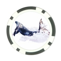 Blue Whale Dream Poker Chip Card Guard by goljakoff