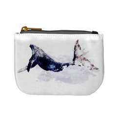 Blue Whale Dream Mini Coin Purse by goljakoff