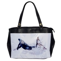 Blue Whale Dream Oversize Office Handbag by goljakoff