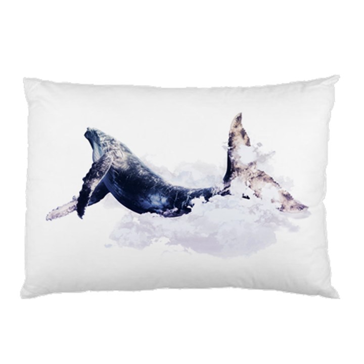 Blue whale dream Pillow Case (Two Sides)