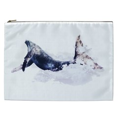 Blue Whale Dream Cosmetic Bag (xxl) by goljakoff