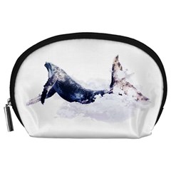 Blue Whale Dream Accessory Pouch (large) by goljakoff