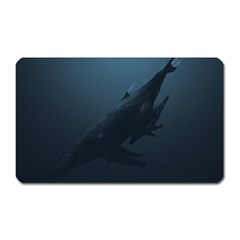 Blue Whale Family Magnet (rectangular) by goljakoff