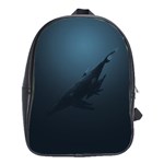 Blue whale family School Bag (Large) Front