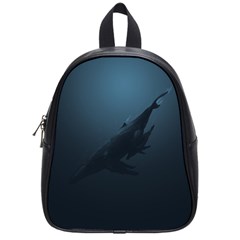 Blue Whale Family School Bag (small) by goljakoff