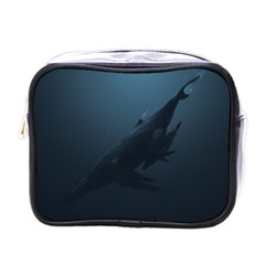 Blue Whale Family Mini Toiletries Bag (one Side) by goljakoff