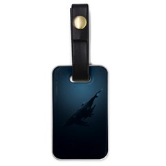 Blue Whale Family Luggage Tag (one Side) by goljakoff