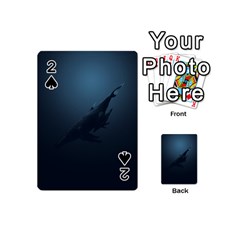 Blue Whale Family Playing Cards 54 Designs (mini) by goljakoff