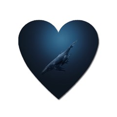 Whales Family Heart Magnet by goljakoff