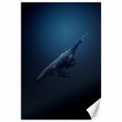 Whales Family Canvas 12  X 18  by goljakoff