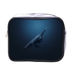 Whales Family Mini Toiletries Bag (one Side) by goljakoff