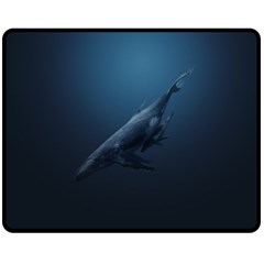 Whales Family Fleece Blanket (medium)  by goljakoff