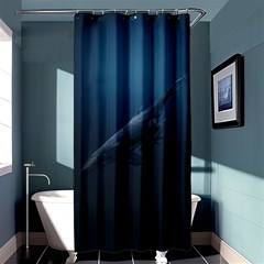 Whales Family Shower Curtain 36  X 72  (stall)  by goljakoff