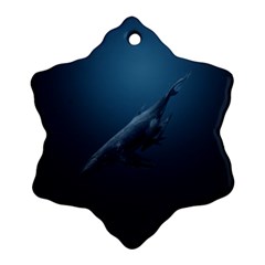 Whales Family Ornament (snowflake) by goljakoff