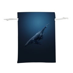 Whales Family Lightweight Drawstring Pouch (l) by goljakoff