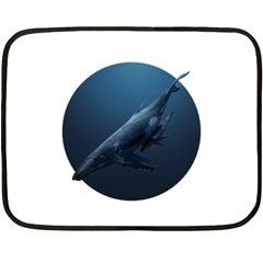 Whales Fleece Blanket (mini) by goljakoff