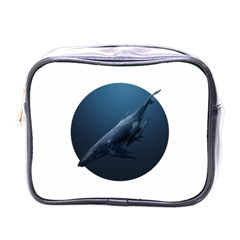 Whales Mini Toiletries Bag (one Side) by goljakoff