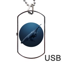 Whales Dog Tag Usb Flash (two Sides) by goljakoff