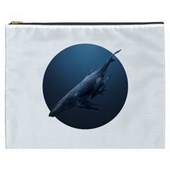 Whales Cosmetic Bag (xxxl) by goljakoff