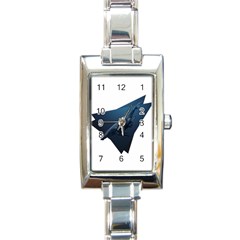 Blue Whales Rectangle Italian Charm Watch by goljakoff