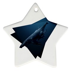 Blue Whales Ornament (star) by goljakoff