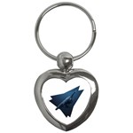 Blue whales Key Chain (Heart) Front