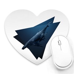 Blue Whales Heart Mousepads by goljakoff