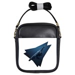 Blue whales Girls Sling Bag Front