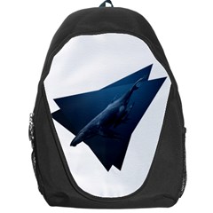 Blue Whales Backpack Bag by goljakoff