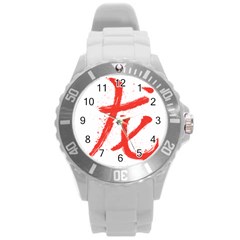 Dragon Round Plastic Sport Watch (l) by goljakoff