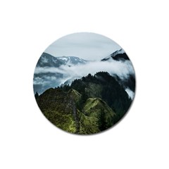 Mountain Landscape Magnet 3  (round) by goljakoff