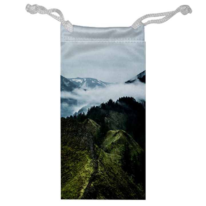 Mountain landscape Jewelry Bag