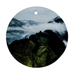 Mountain Landscape Round Ornament (two Sides) by goljakoff