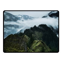 Mountain Landscape Fleece Blanket (small)