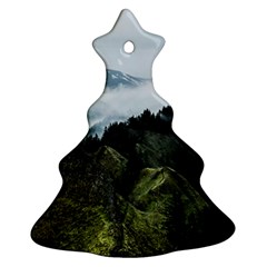 Mountain landscape Christmas Tree Ornament (Two Sides)