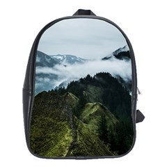 Mountain Landscape School Bag (xl) by goljakoff