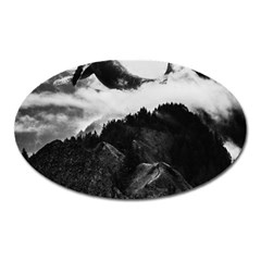 Whale In Clouds Oval Magnet by goljakoff