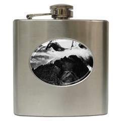 Whale In Clouds Hip Flask (6 Oz) by goljakoff