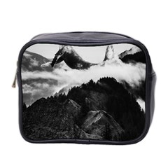 Whale In Clouds Mini Toiletries Bag (two Sides) by goljakoff