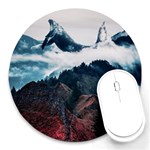 Dream whale Round Mousepads Front