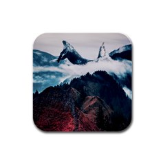 Dream Whale Rubber Square Coaster (4 Pack)  by goljakoff