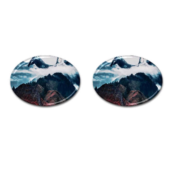 Dream whale Cufflinks (Oval)